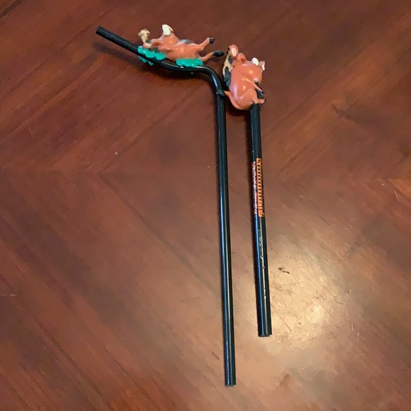 π$5 add onπ Pumba and Timon straw and pencil set